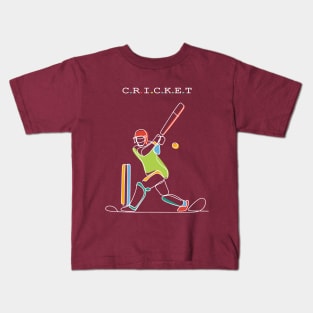 Cricket Sport Kids T-Shirt